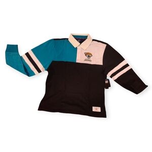 Tommy Hilfiger Black Jacksonville Jaguars Cory Varsity Rugby Long Sleeve T-Shirt